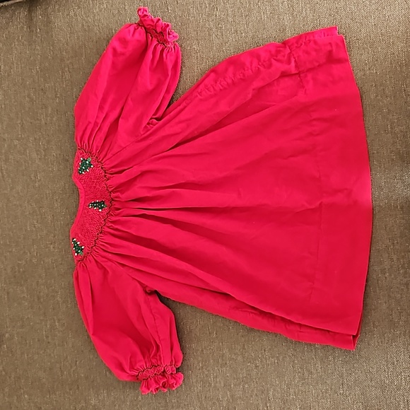 Christmas dress smocked - Picture 1 of 3